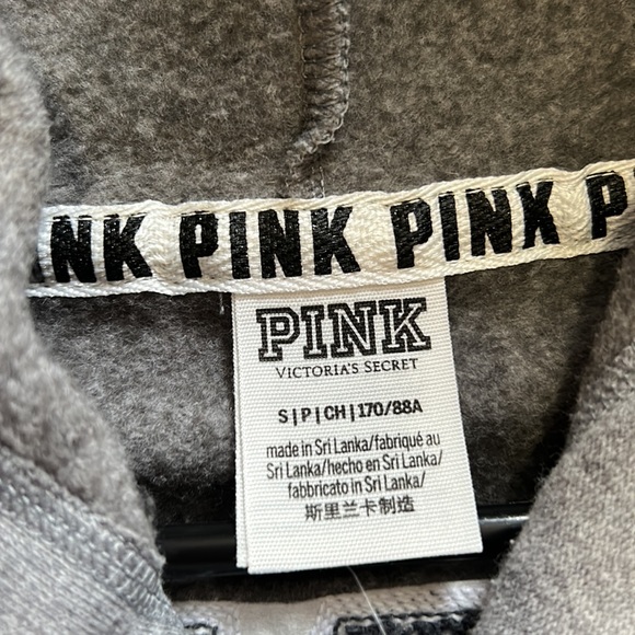 Victoria Secret PINK Full Zip Grey Hoodie - Picture 3 of 3